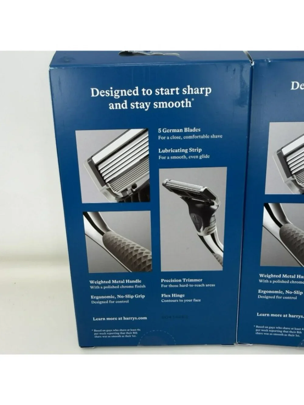 Harry's Men's Handle Razor with 2 5 Blade Cartridge Lot Of 2